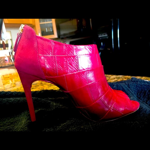 FINAL SALE Eel suede booties Size 6 1/2, new box, shoe bag, worn once org $895. - Picture 9 of 9